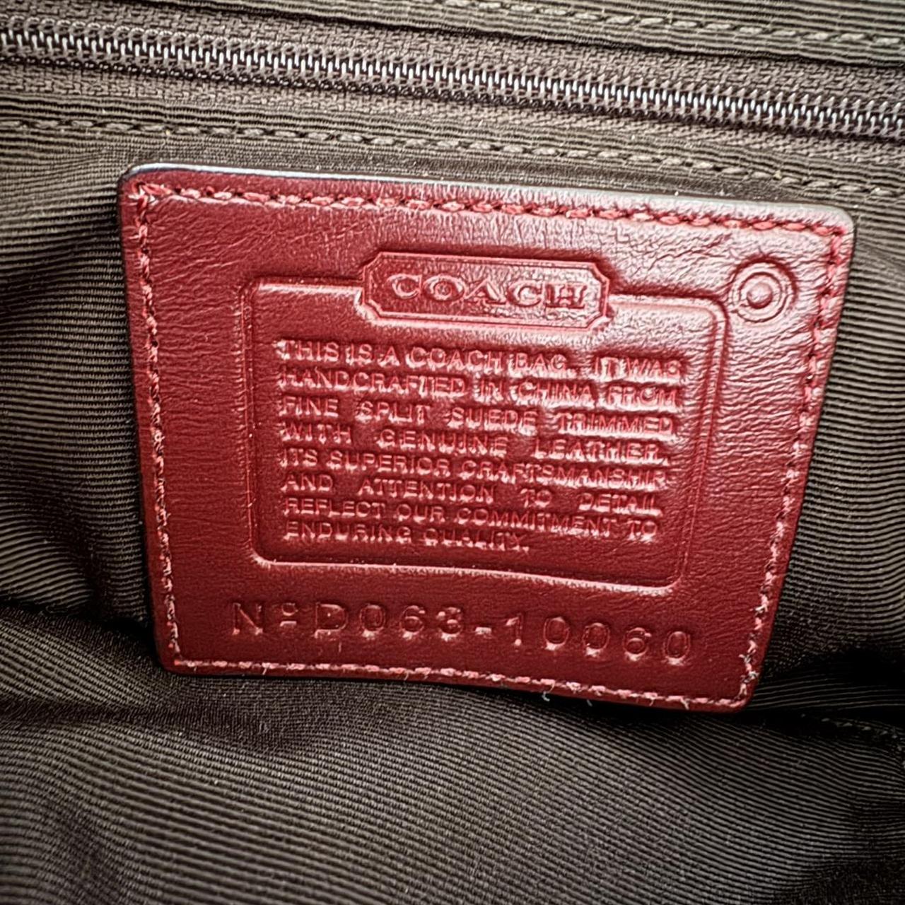 Rare Vintage Y2K Coach Burgundy Suede Soho Baguette Bag