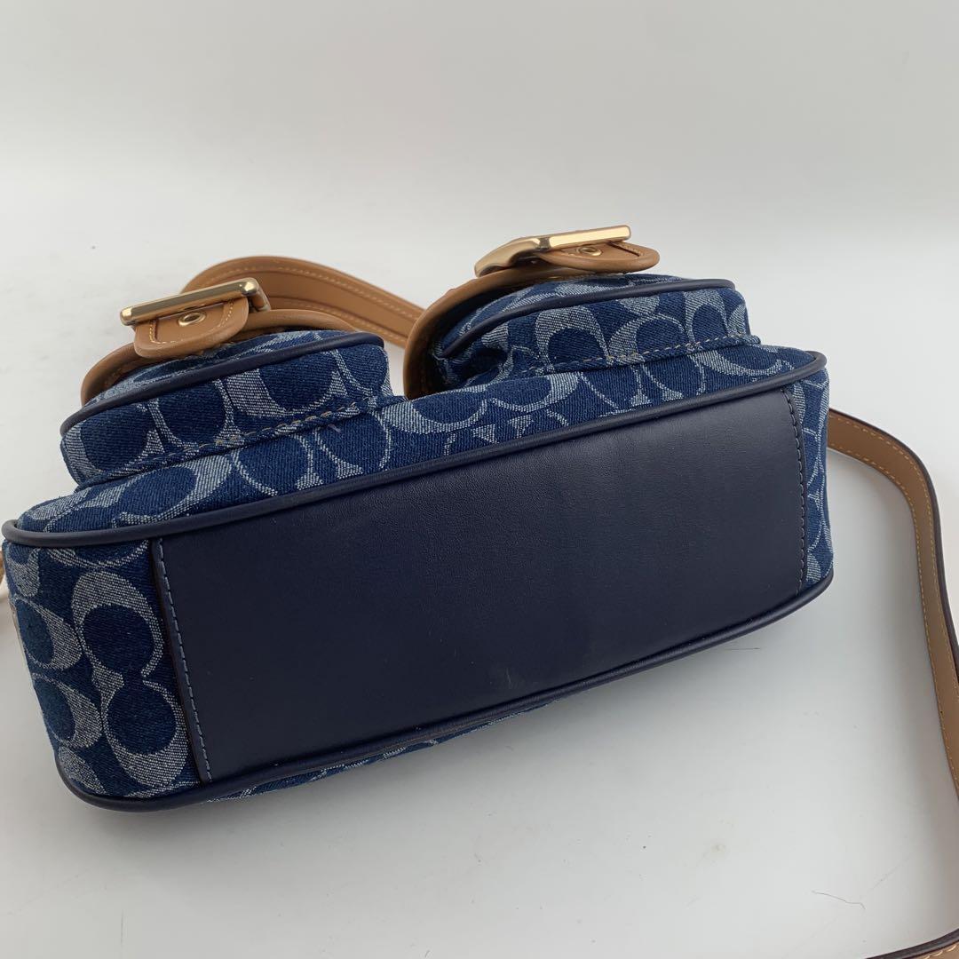 COACH Ashton Baguette Bag - Signature Canvas Denim CY700