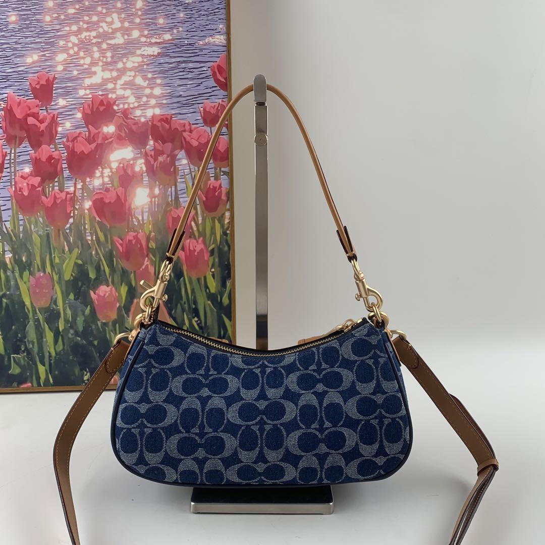 COACH Ashton Baguette Bag - Signature Canvas Denim CY700