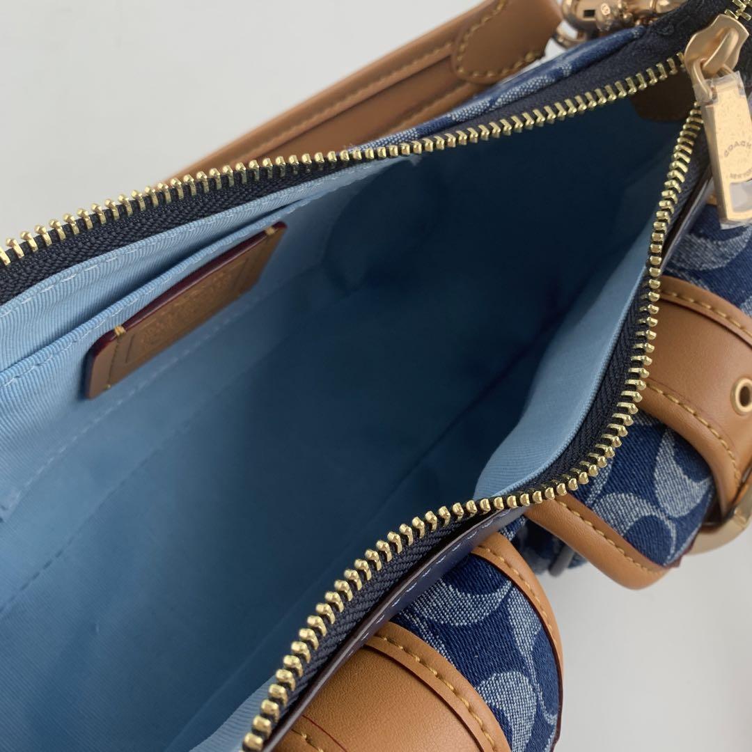 COACH Ashton Baguette Bag - Signature Canvas Denim CY700