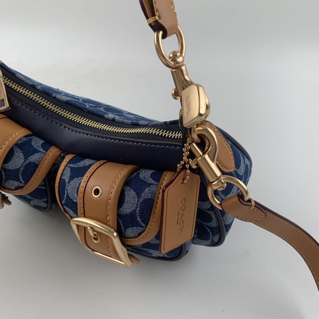 COACH Ashton Baguette Bag - Signature Canvas Denim CY700